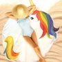 Jet Lag Serviette de plage Licorne