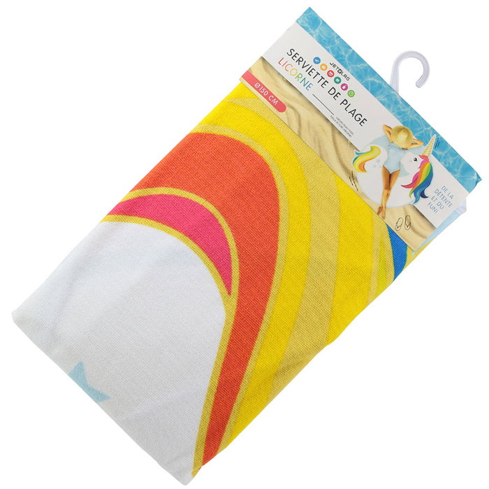 Jet Lag Serviette de plage Licorne