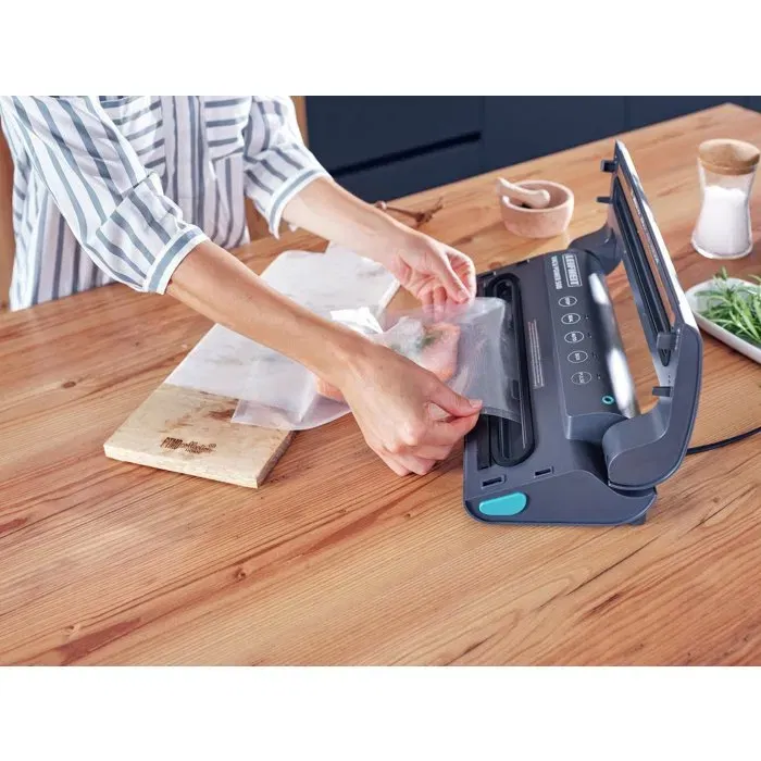 Leifheit 3238 - Rouleaux de sacs sous vide alimentaire 30 x 600 cm (2 rouleaux) pour conservation et cuisson, compatibles multi-marques, sans BPA, avec 56 étiquettes Leifheit 3238 - Rouleaux de sacs sous vide alimentaire 30 x 600 cm (2 rouleaux) pour conservation et cuisson, compatibles multi-marques, sans BPA, avec 56 étiquettes