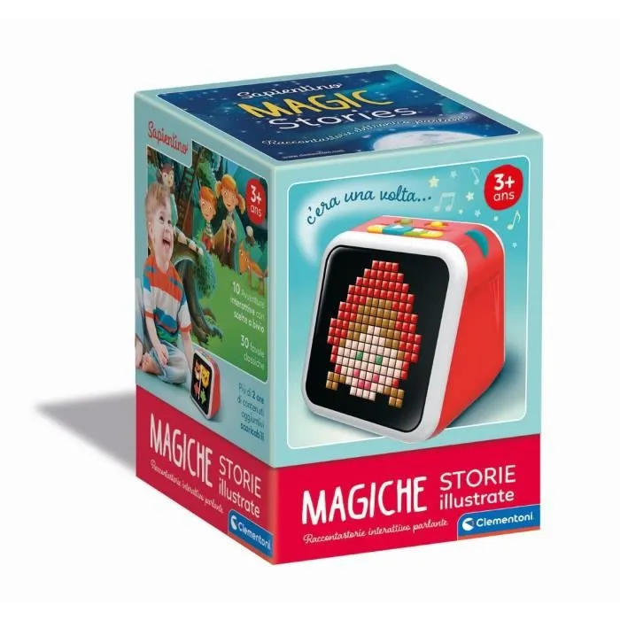 Clementoni Conteur d'histoires Les Histoires Magiques - 3 modes de jeu, 30 histoires classiques, application gratuite, connexion Bluetooth