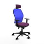Piqueras y Crespo Chaise de Bureau avec Appui-tête 1D036N2 Violet
