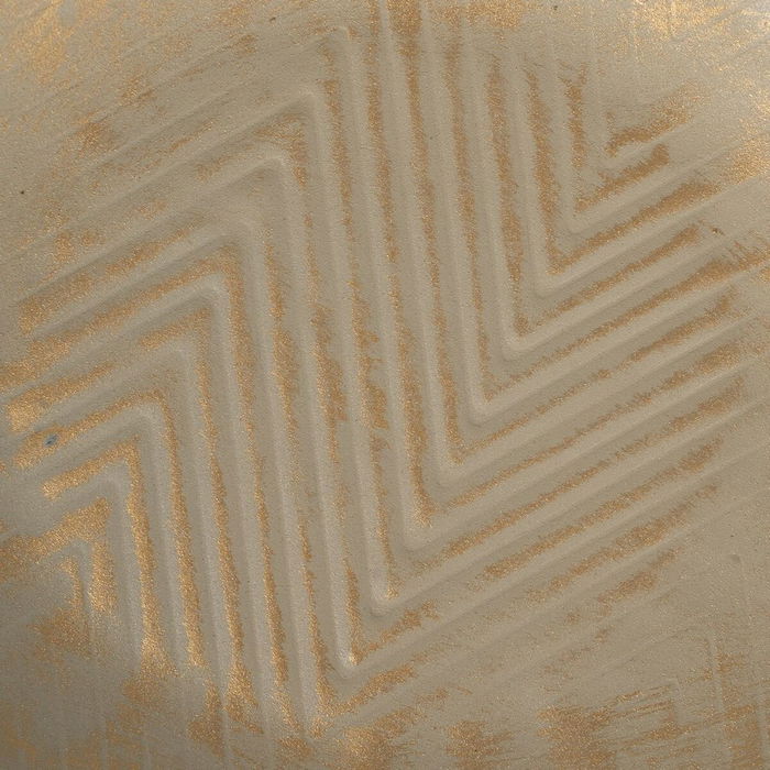 Centre de Table Beige Doré Fer 37 x 37 x 8 cm