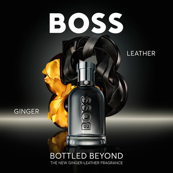 BOSS BOTTLED BEYOND Eau de Parfum Homme 100 ml Gingembre Cuir Notes Fraîches et Sensuelles Hugo Boss