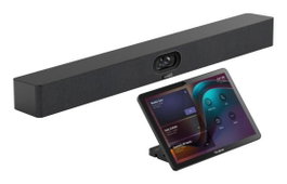 Yealink MeetingBar A40 CTP25 - Barre vidéo de conférence tout-en-un avec console tactile, 4K, 8 micros, USB-C, certifiée Teams et Zoom