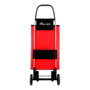 Rolser Basic LN 4 - Caddie de courses pliable 4 roues rouge/noir 43L 25kg