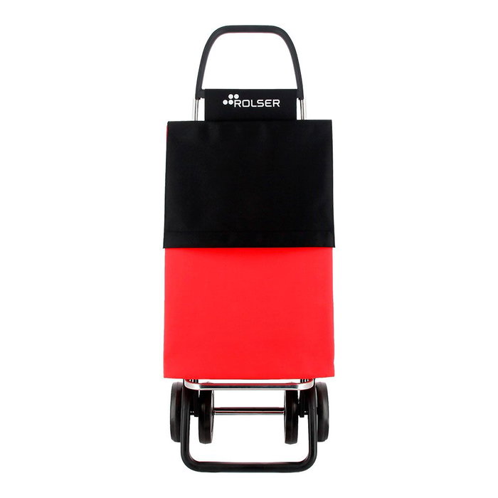 Rolser Basic LN 4 - Caddie de courses pliable 4 roues rouge/noir 43L 25kg Rolser Basic LN 4 - Caddie de courses pliable 4 roues rouge/noir 43L 25kg