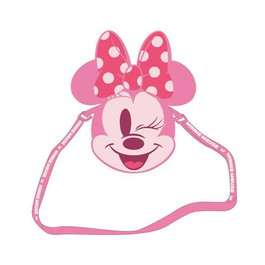 Cerdá Sac à main peluche Minnie Mouse 17 x 14 x 4 cm - Rose - À partir de 36 mois
