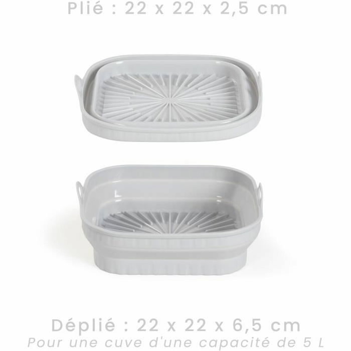 Livoo MEN428 Kit d'accessoires en silicone pour friteuse sans huile