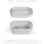 Livoo MEN428 Kit d'accessoires en silicone pour friteuse sans huile