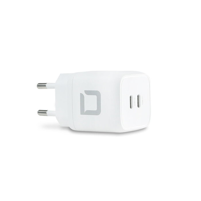 Dicota D31984 Chargeur mural Blanc avec 2 ports USB-C
