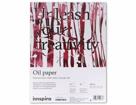 Innspiro Bloc de papier pour huile A3 10 pages 280g