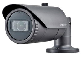 Hanwha Caméra balle extérieure Wisenet HD+ 2MP Full HD 1080p - Objectif vari-focal 3.2-10mm, portée IR 30m, IP66 IK10, détection de mouvement, WDR 120dB