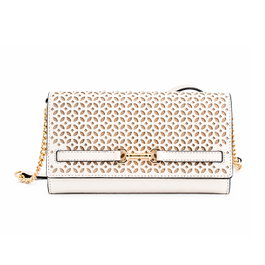 Michael Kors Sac Carson Beige en Toile