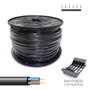 Sediles Tuyau pour câble électrique Noir 2 x 1 mm 300 m H05VV-F