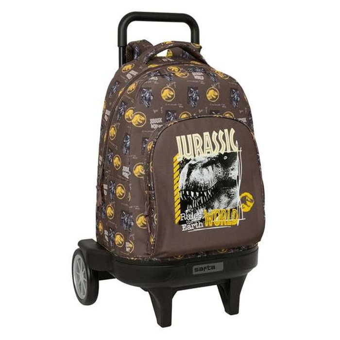 Safta Cartable Jurassic World Marron avec roues