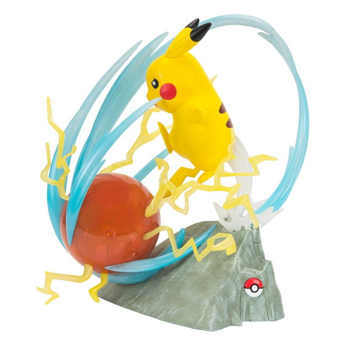 Jazwares Pikachu Figurine Pokémon 25ème Anniversaire avec Éclairage Deluxe Jazwares Pikachu Figurine Pokémon 25ème Anniversaire avec Éclairage Deluxe