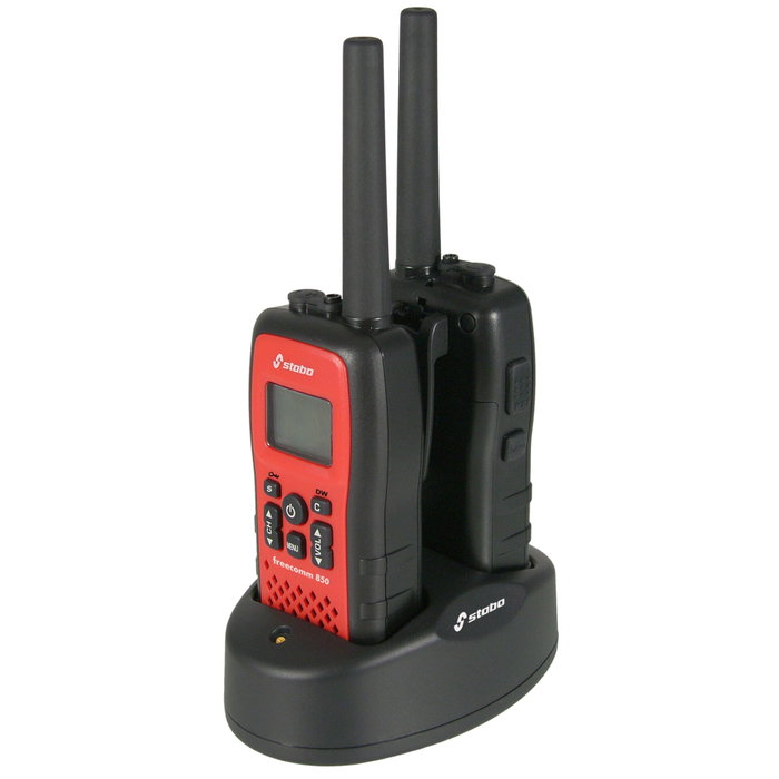 stabo Freecomm 850 Lot de 2 Talkies-Walkies Noirs stabo Freecomm 850 Lot de 2 Talkies-Walkies Noirs