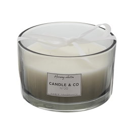 Home Deco Factory Bougie Parfumée Ambre à 3 Mèches