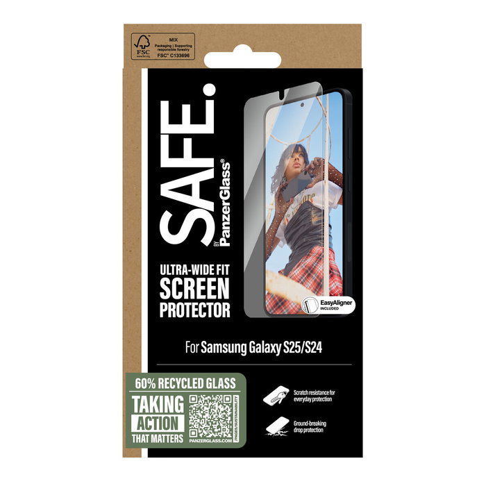 PanzerGlass Film Protecteur pour Samsung S25-S24 PanzerGlass Film Protecteur pour Samsung S25-S24