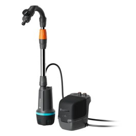 Gardena 2400 Comfort-Automatic Pompe de récupération d'eau de pluie à batterie 18V avec batterie et chargeur