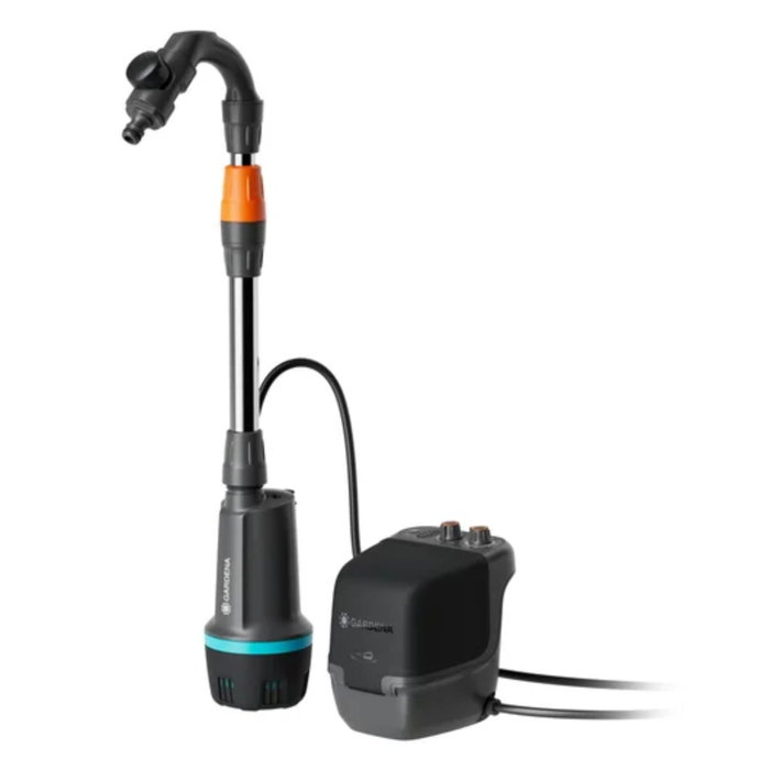 Gardena 2400 Comfort-Automatic Pompe de récupération d'eau de pluie à batterie 18V avec batterie et chargeur Gardena 2400 Comfort-Automatic Pompe de récupération d'eau de pluie à batterie 18V avec batterie et chargeur