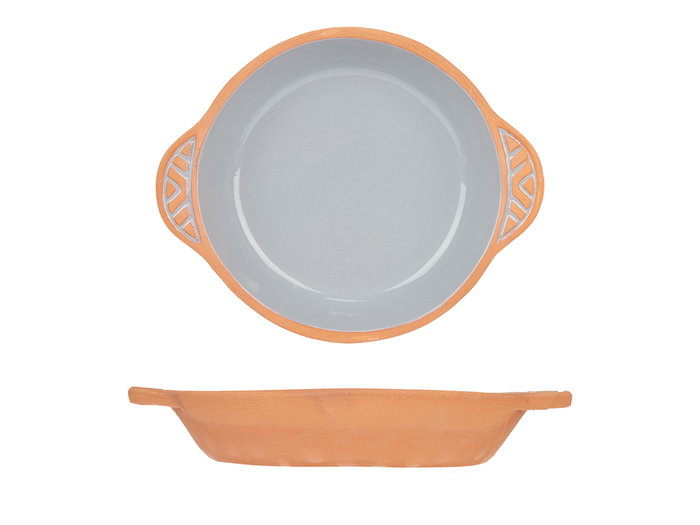 La Dehesa Cazuela en terre cuite ronde avec anses 20 cm grise (Set de 8) La Dehesa Cazuela en terre cuite ronde avec anses 20 cm grise (Set de 8)