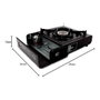 Alpen Camping Réchaud de camping portatif compact Tyrol 1 feu noir pour cartouche de gaz 227 g