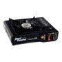 Alpen Camping Réchaud de camping portatif compact Tyrol 1 feu noir pour cartouche de gaz 227 g