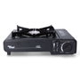 Alpen Camping Réchaud de camping portatif compact Tyrol 1 feu noir pour cartouche de gaz 227 g