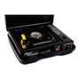 Alpen Camping Réchaud de camping portatif compact Tyrol 1 feu noir pour cartouche de gaz 227 g