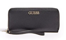 Guess Alby Portefeuille en textile Noir pour Femme
