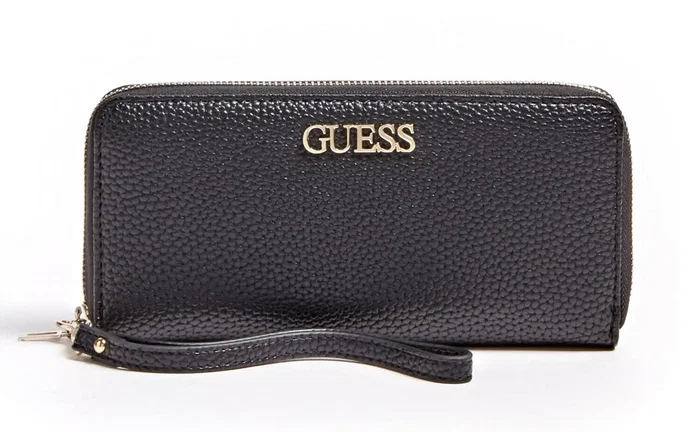 Guess Alby Portefeuille en textile Noir pour Femme Guess Alby Portefeuille en textile Noir pour Femme