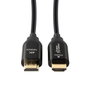 MicroConnect Câble HDMI 2.0 Optique Actif 25m - Support 4K 60Hz, 18 Gbps, HDR, HDCP 2.2, Câble Hybride Fibre et Cuivre pour Installation Pro