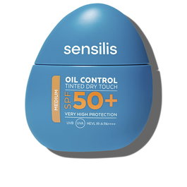 Sensilis Crème solaire teintée matifiante et sèche au toucher SPF50+ - Teinte Medium - 40 ml