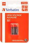 Verbatim MN21 - Pile alcaline 12V 50 mAh pour appareils médicaux et électroniques (thermomètre, glucomètre, calculatrice, jouets) - Lot de 2
