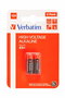 Verbatim MN21 - Pile alcaline 12V 50 mAh pour appareils médicaux et électroniques (thermomètre, glucomètre, calculatrice, jouets) - Lot de 2