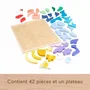 Fisher-Price Puzzle en Bois L'Espace, 42 Pieces, Jeu Educatif pour Enfants a Partir de 3 Ans, Stimule Motricite Fine et Creativite, Ref. HXY42