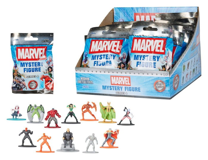 Jada Toys Marvel Blind Box présentoir figurines mini Wave 4 (24) Jada Toys Marvel Blind Box présentoir figurines mini Wave 4 (24)