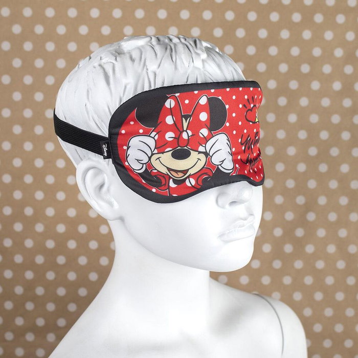 Disney - Masque de nuit pour les yeux Minnie Mouse - 100% Polyester - Taille 18x9x1 cm