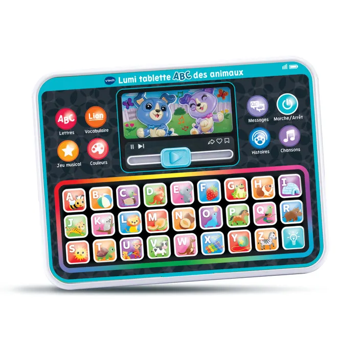 VTECH BABY - Lumi tablette ABC animaux, tablette interactive lumineuse sans écran avec clavier ABC pour enfants de 1 à 5 ans VTECH BABY - Lumi tablette ABC animaux, tablette interactive lumineuse sans écran avec clavier ABC pour enfants de 1 à 5 ans