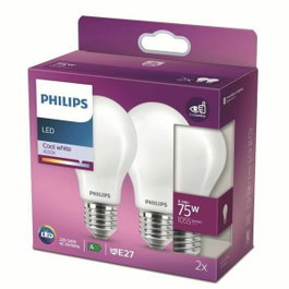 Philips Ampoule LED Standard E27 9W 1055 lm 4000K Lumière du jour, 2 unités