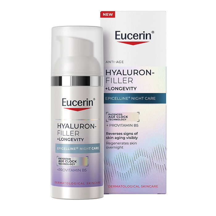 Eucerin HYALURON-FILLER +LONGEVITY Crème de nuit épigénétique 50 ml Eucerin HYALURON-FILLER +LONGEVITY Crème de nuit épigénétique 50 ml