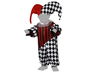 Déguisement Arlequin Bébé Garçon 24 Mois avec Pantalon à Carreaux et Bonnet Pointu Rouge - Costume pour Carnaval, Halloween, Fêtes