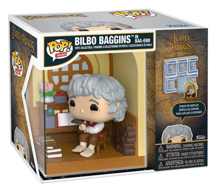Funko POP! Nooks Bilbo Baggins Le Seigneur des Anneaux Diorama Vinyle