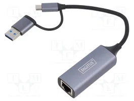 DIGITUS Adaptateur USB 3.1 vers Ethernet Gigabit, gris