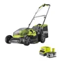 Ryobi RY18LM37A-140 Tondeuse à Gazon Électrique sans Fil 18V ONE+, Ø Coupe 37 cm, Fonctions Ramassage et Mulching, avec 1 Batterie 4.0 Ah et Chargeur 2.0 A
