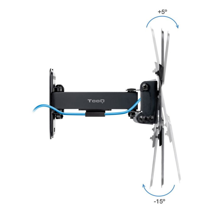 Tooq LP1343TN-B Support Mural TV 13"-43" VESA 75x75 à 200x200 Charge 20kg Noir
