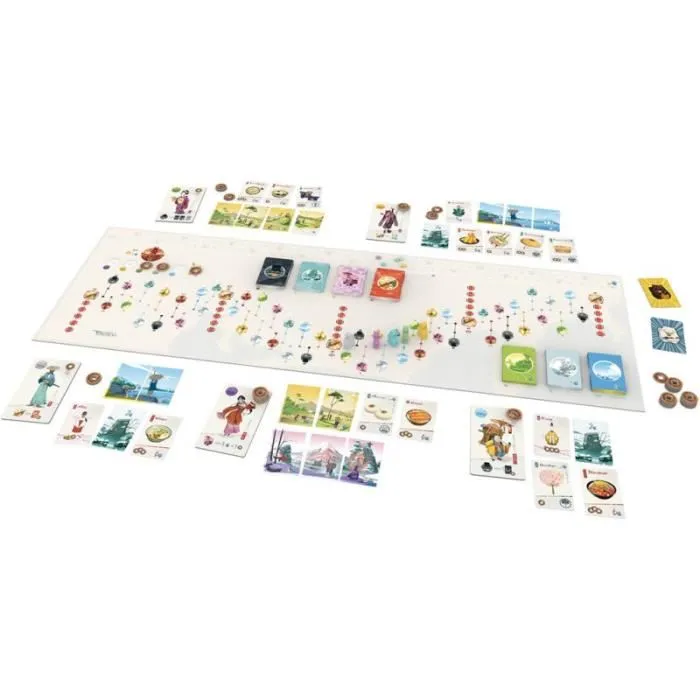 Asmodee - Tokaido 10e Anniversaire - Jeu de parcours et de collection pour 2 à 5 joueurs, des 8 ans - Version française
