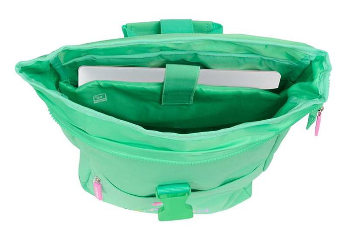 Safta Sac à dos à rabat pour ordinateur portable 15,6 pouces Benetton "Mint" 28x42x13 cm - Vert menthe Safta Sac à dos à rabat pour ordinateur portable 15,6 pouces Benetton "Mint" 28x42x13 cm - Vert menthe