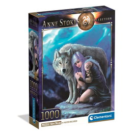 Clementoni Puzzle 1000 pièces pour adultes - Protector d'Anne Stokes - Réf. 39958 - 70 x 50 cm